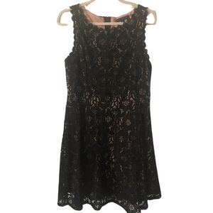 City Studios Black Lace Dress